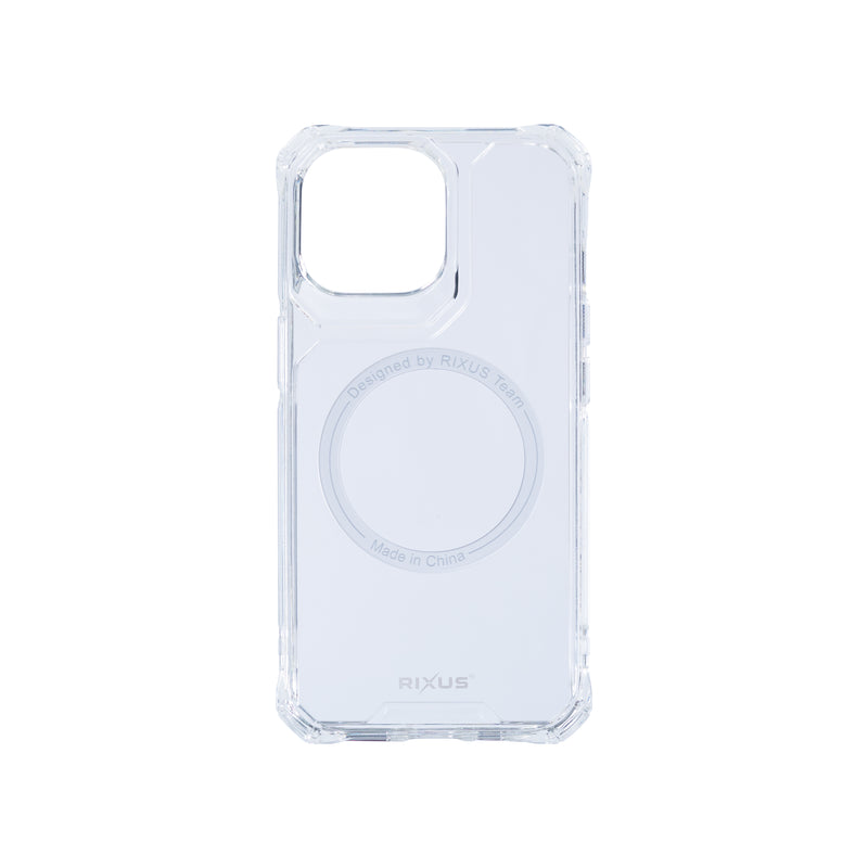 Rixus Armor-X Anti Shock Case With MagSafe For Apple iPhone 14 Pro Max Transparent