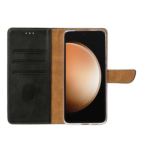 Rixus Bookcase For Samsung Galaxy S23 FE Black