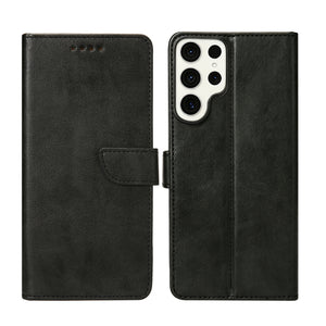 Rixus Bookcase For Samsung Galaxy S23 Ultra Black