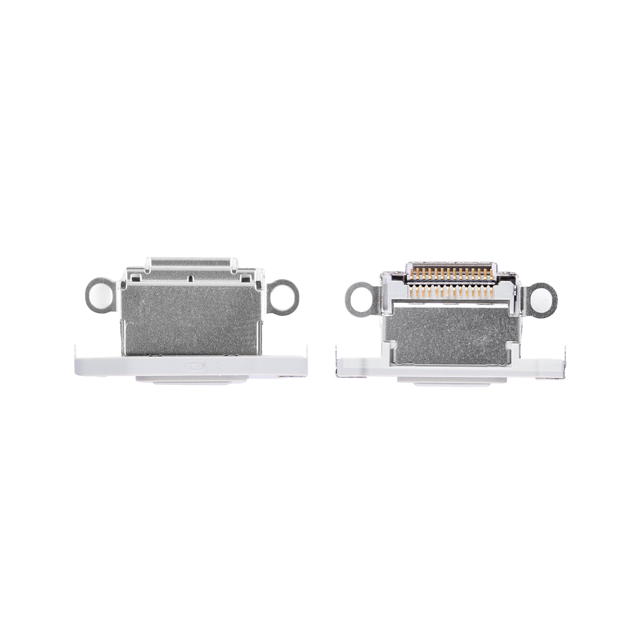 For Apple iPhone 15 Pro, 15 Pro Max System Charging Port White Titanium Pulled