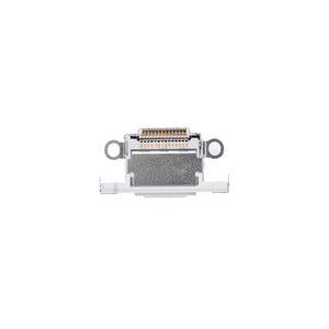 For Apple iPhone 15 Pro, 15 Pro Max System Charging Port White Titanium Pulled