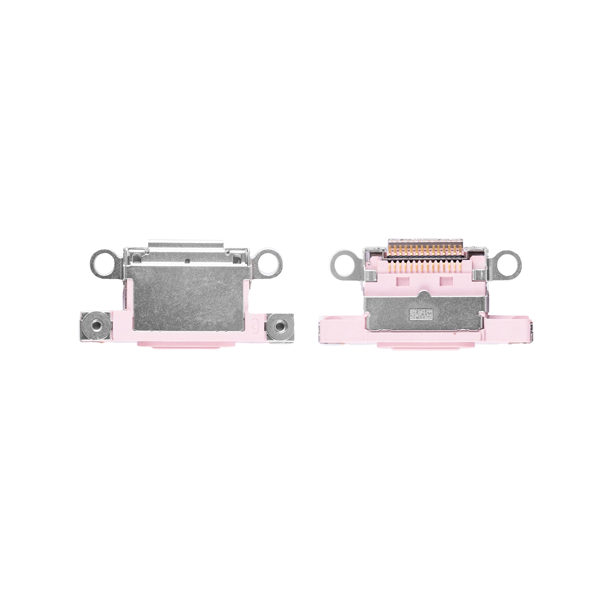 For Apple iPhone 15, 15 Plus System Charging Port Pink Pulled