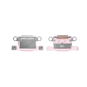 For Apple iPhone 15, 15 Plus System Charging Port Pink Pulled