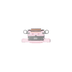 For Apple iPhone 15, 15 Plus System Charging Port Pink Pulled