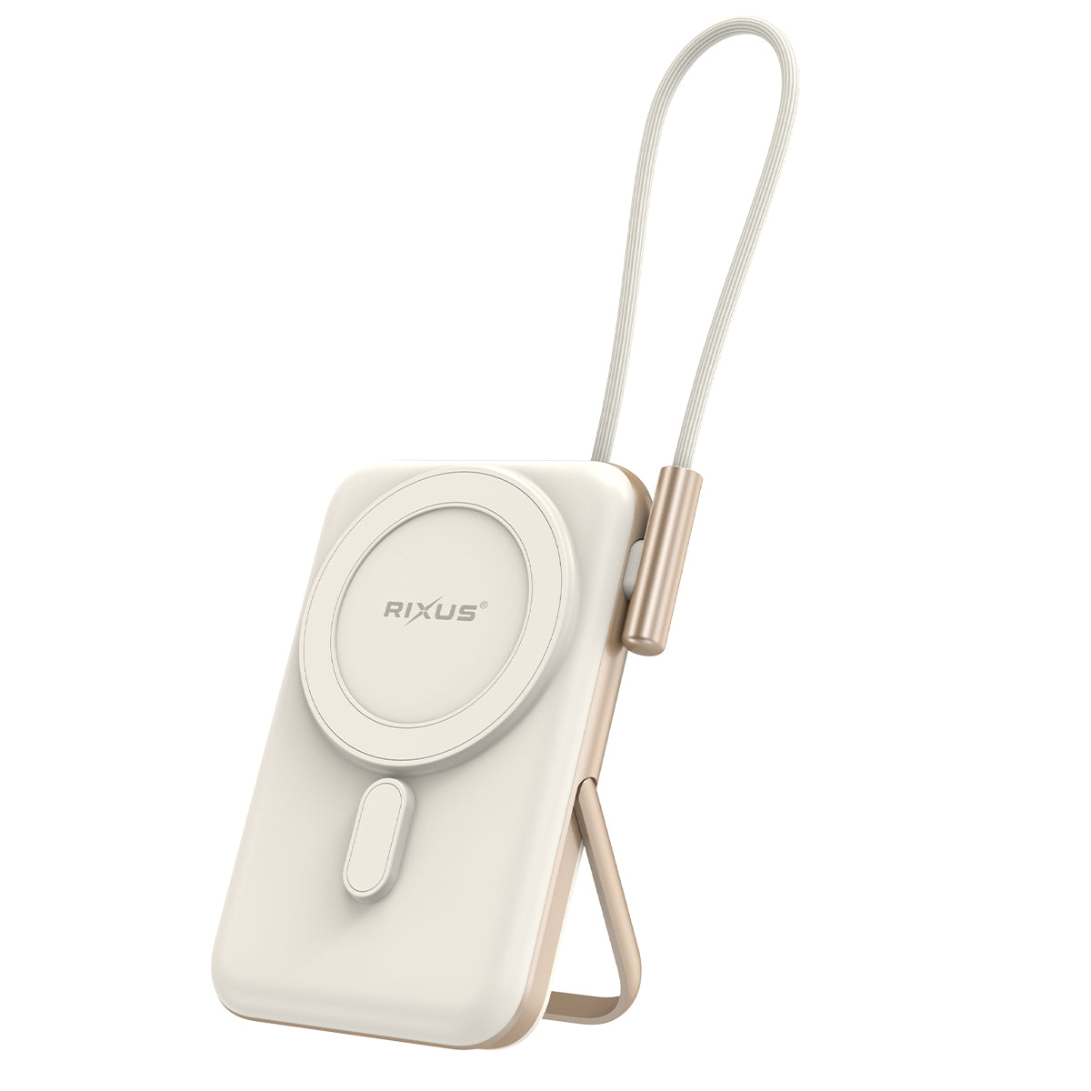 Rixus RXPB29 Magnetic Powerbank 10.000mAh With USB-C Cable Build-in Rose Gold