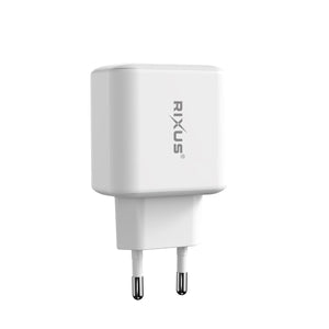 Rixus RXHC20 USB-C, USB-A Power Adapter 20W White