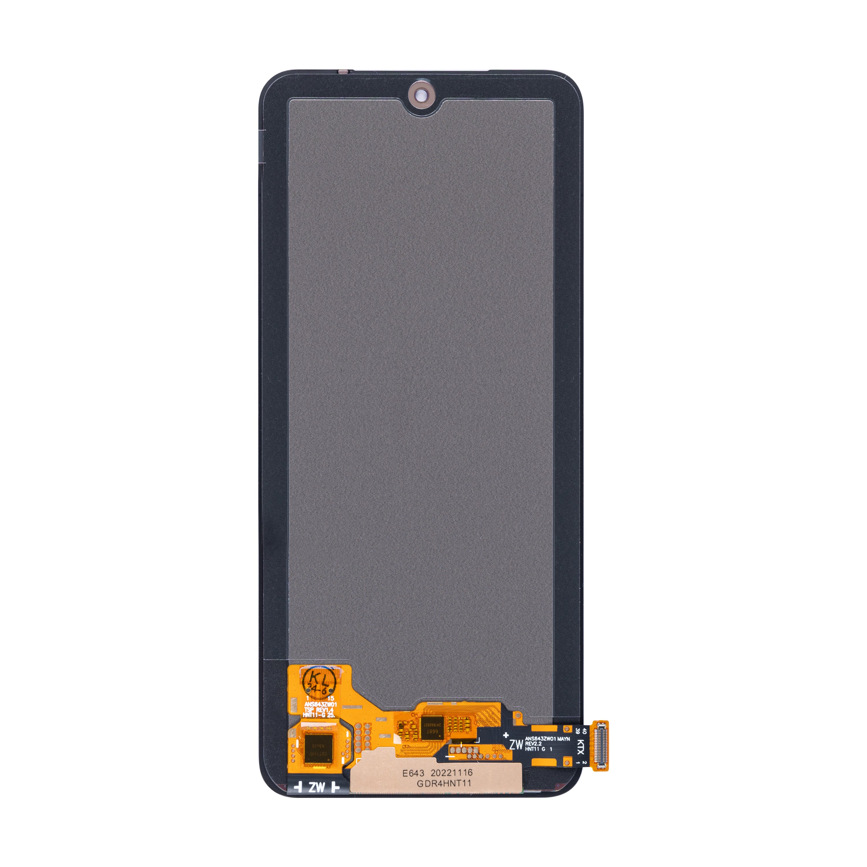 Xiaomi Redmi Note 12S Display And Digitizer Without Frame Black OEM