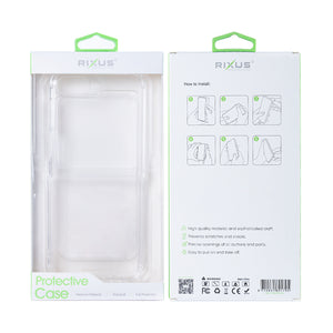 Rixus Anti-Burst Case For Samsung Galaxy Z Flip6 Clear