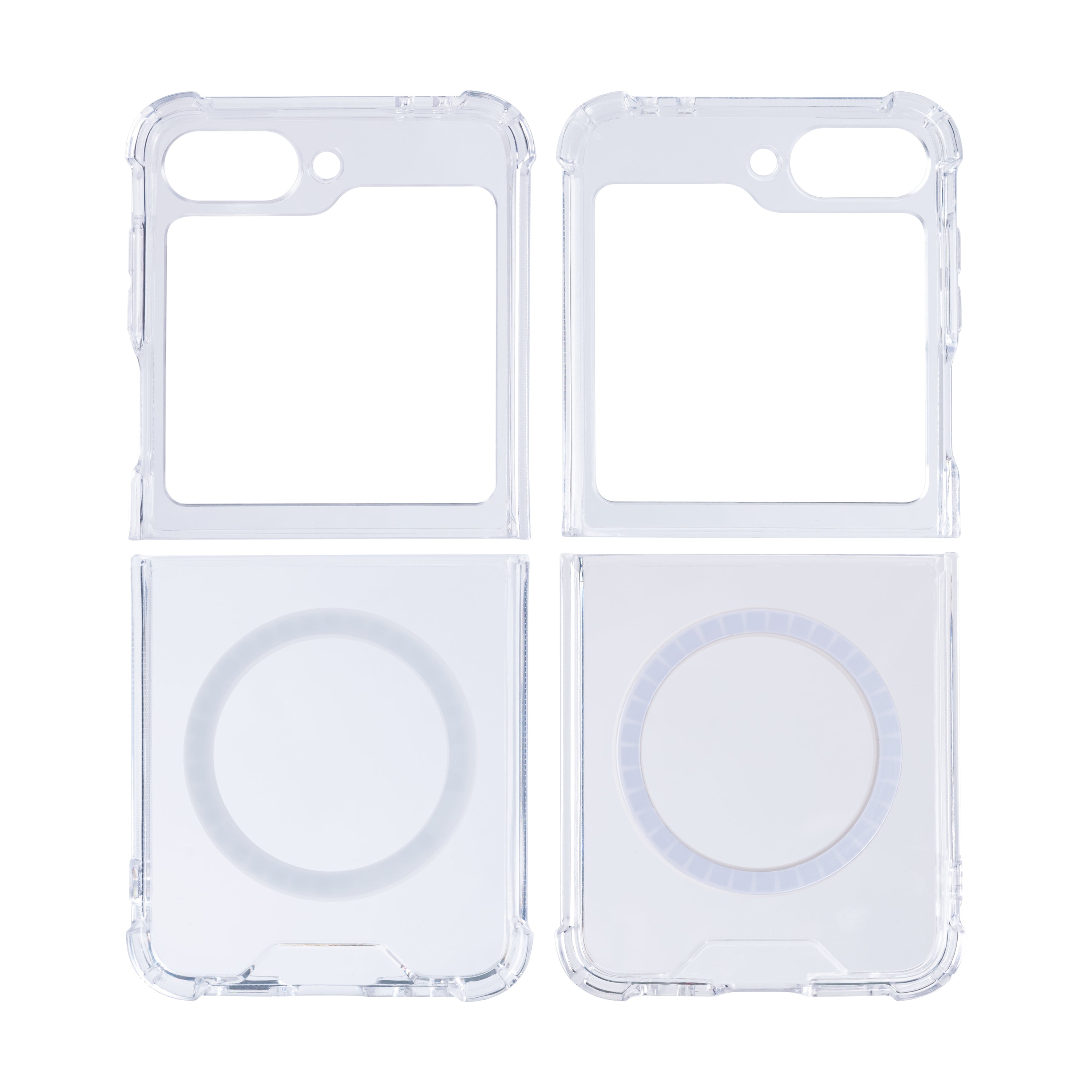 Rixus Anti-Burst Case With MagSafe For Samsung Galaxy Z Flip6 Transparent