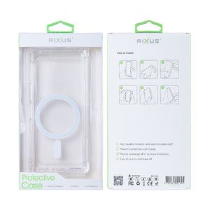 Rixus Anti-Burst Case With MagSafe For Samsung Galaxy Z Fold6 Transparent