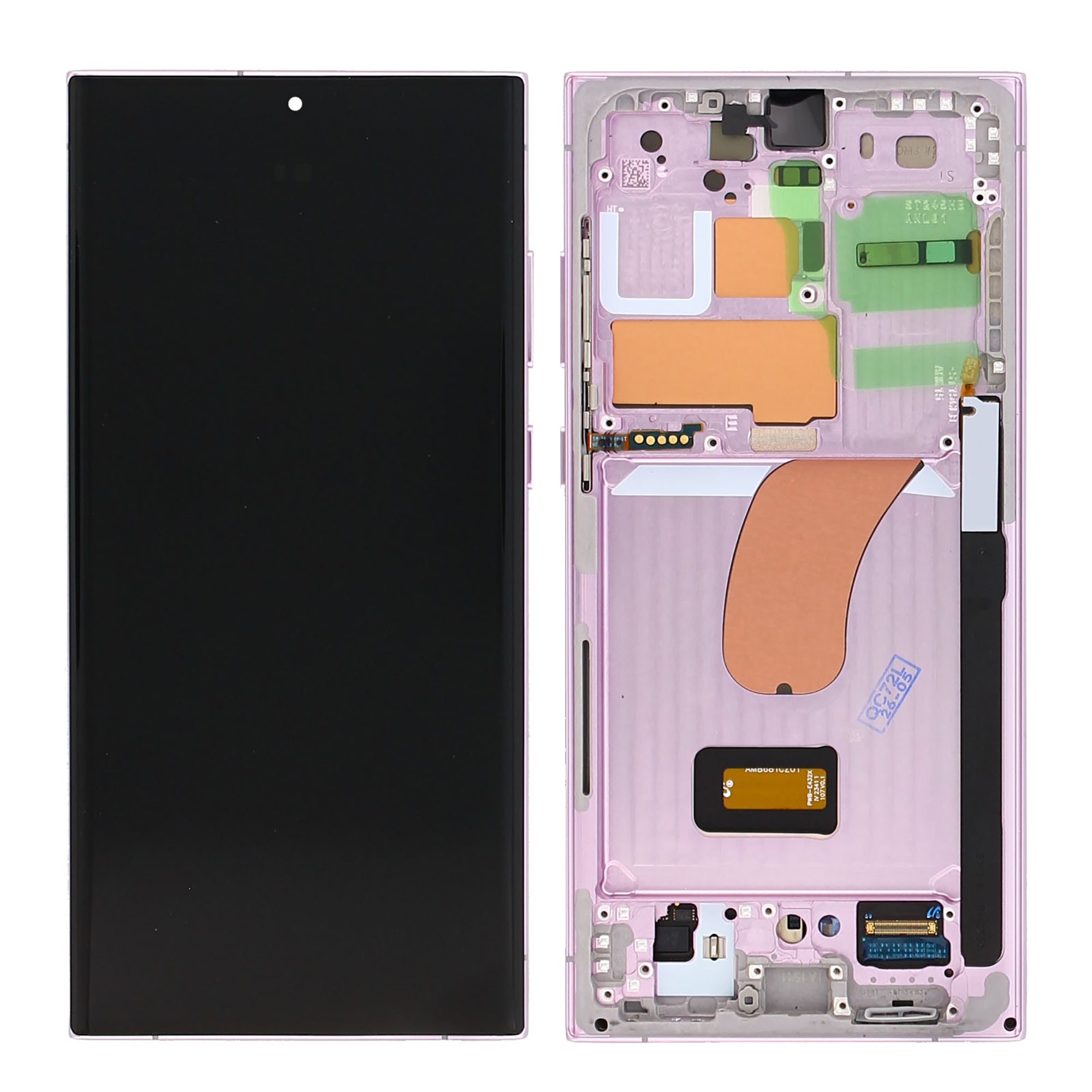 Samsung Galaxy S23 Ultra S918B Display And Digitizer With Frame Lavender Pre-Assembled