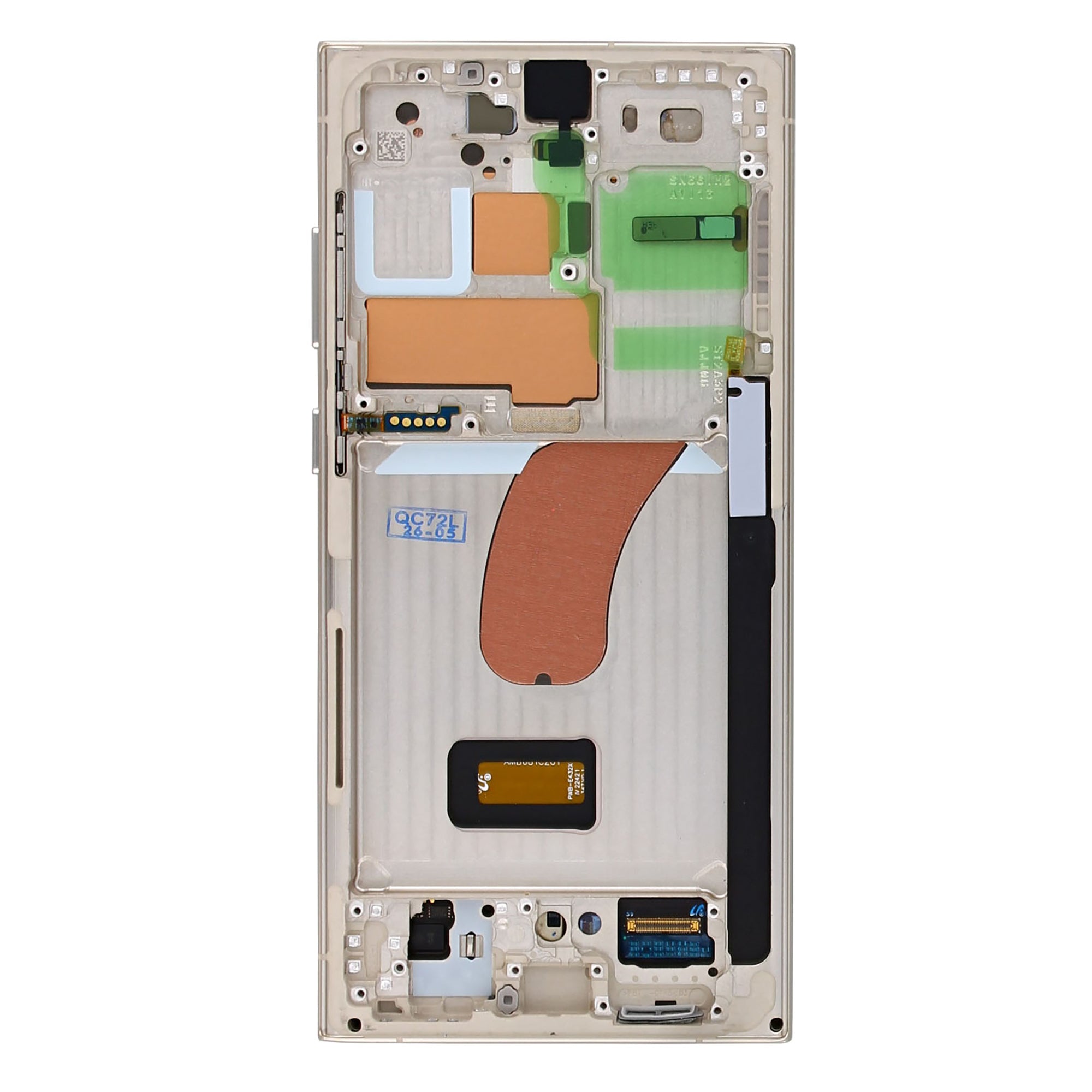 Samsung Galaxy S23 Ultra S918B Display And Digitizer With Frame Cream Pre-Assembled