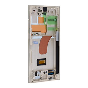 Samsung Galaxy S23 Ultra S918B Display And Digitizer With Frame Cream Pre-Assembled