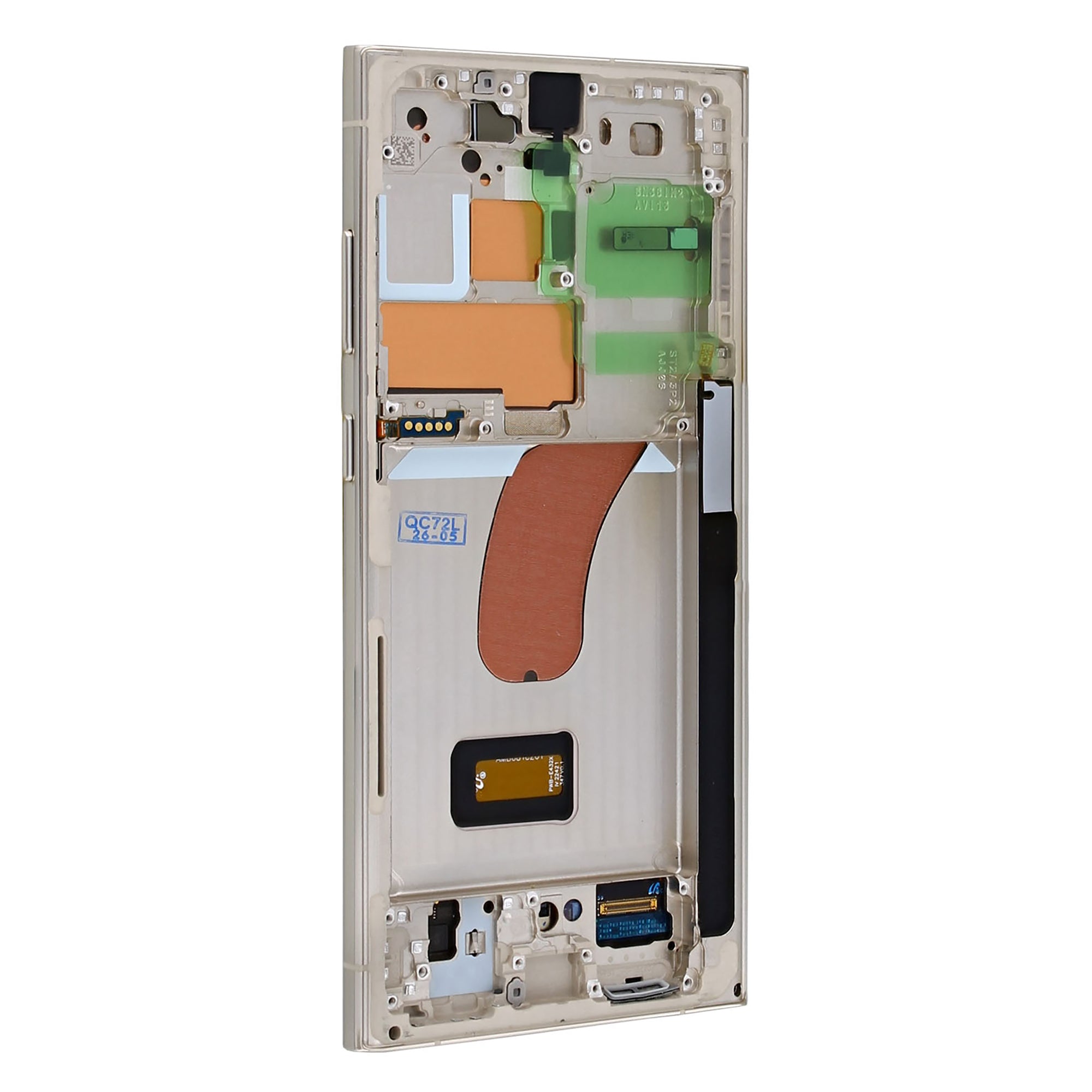 Samsung Galaxy S23 Ultra S918B Display And Digitizer With Frame Cream Pre-Assembled