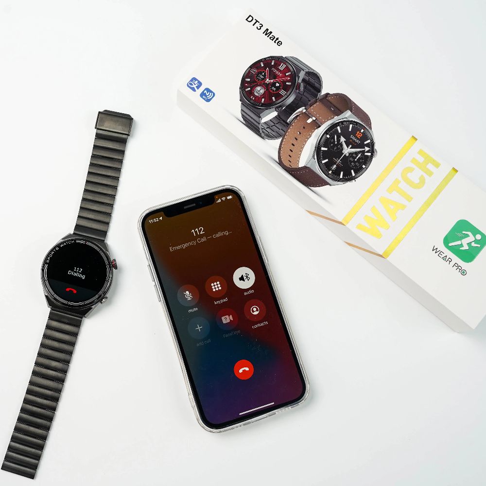 DTNO 1 DT3 Mate Smart Watch Black
