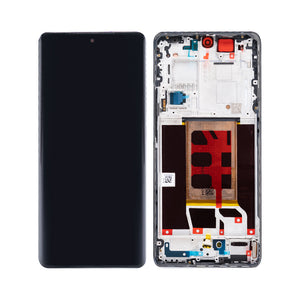 Oppo Reno11 Pro Display And Digitizer With Frame Pearl White OEM