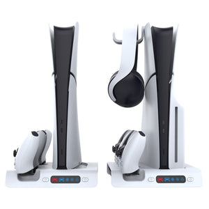 For Sony PlayStation 5 SLIM Multifunctional Charging Dock Set (PG-P5S006) Black And White OEM