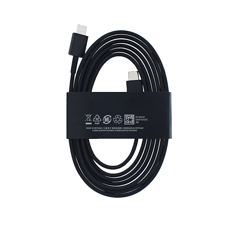 Samsung EP-DW767JBE USB-C To USB-C Data Cable 180cm 3A Black Original Bulk
