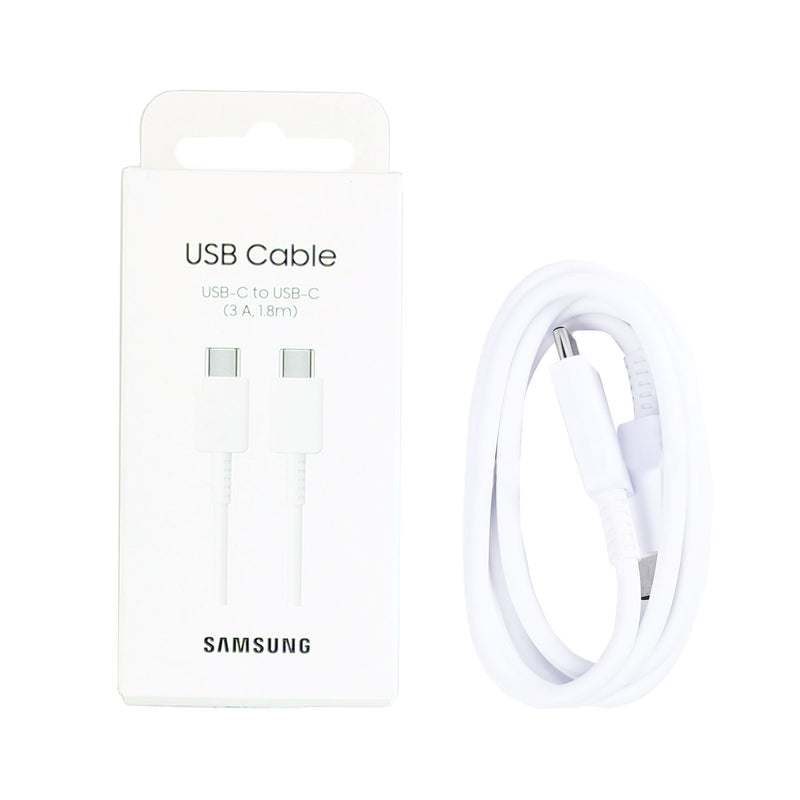 Samsung EP-DX310JWEGEU USB-C To USB-C Data Cable 180cm 3A White Original Retail Box