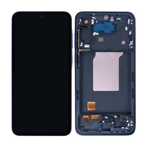 Samsung Galaxy A55 A556B Display And Digitizer With Frame Navy Soft-OLED