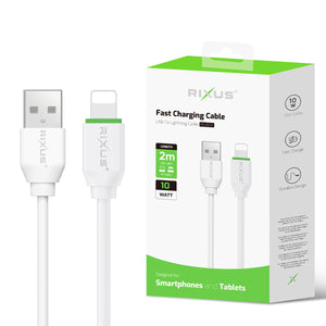 Rixus RXU82A Boost Data Cable USB To Lightning Connector 2m
