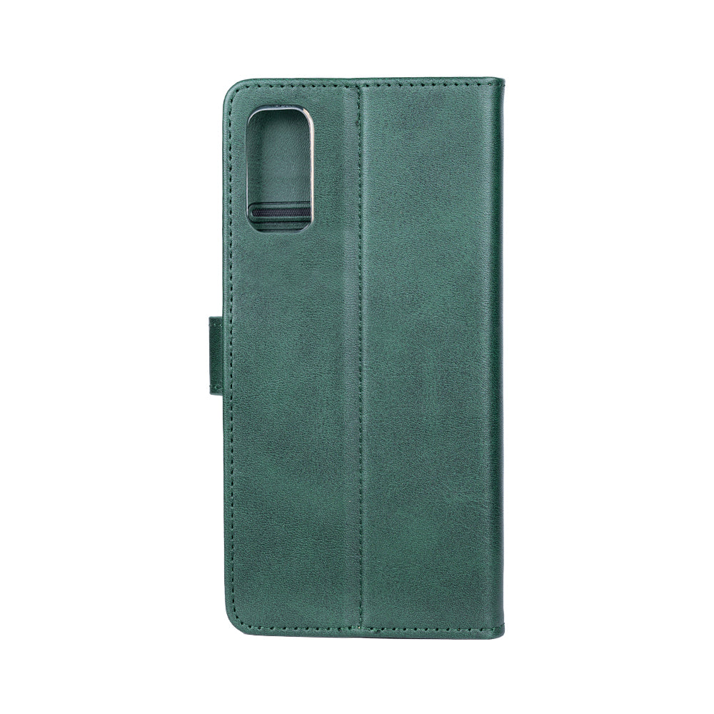 Rixus Bookcase For Samsung Galaxy S20 FE Dark Green