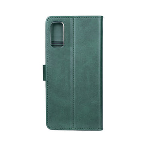 Rixus Bookcase For Samsung Galaxy S20 FE Dark Green