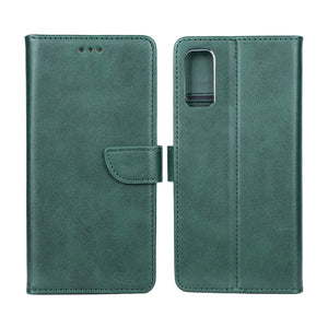 Rixus Bookcase For Samsung Galaxy S20 FE Dark Green