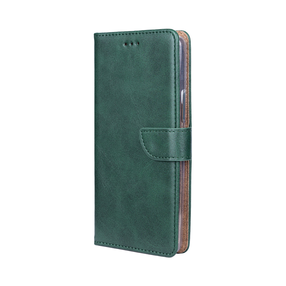 Rixus Bookcase For Samsung Galaxy S20 FE Dark Green