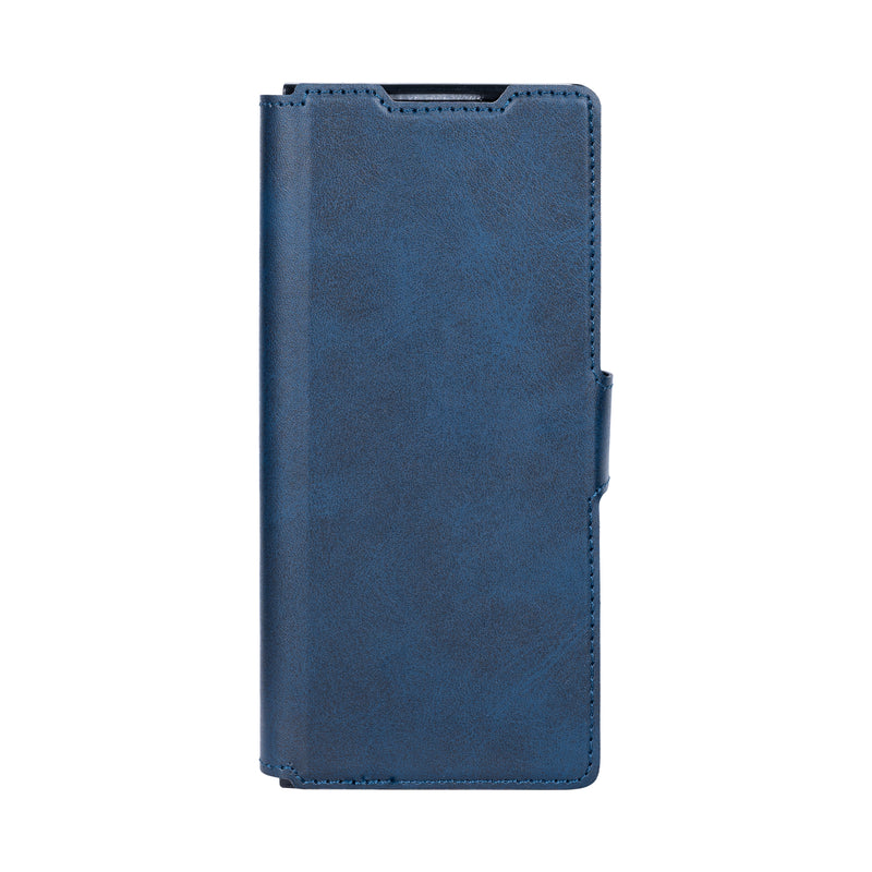Rixus Wallet Case With Pen Holder For Samsung Galaxy Z Fold6 Blue