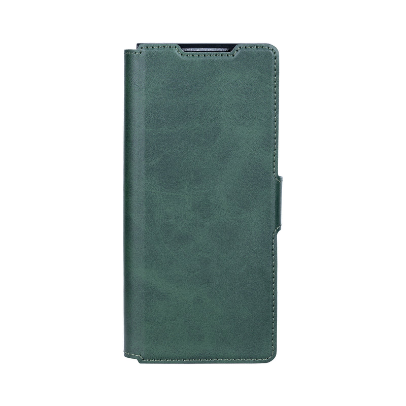 Rixus Wallet Case With Pen Holder For Samsung Galaxy Z Fold4 Green