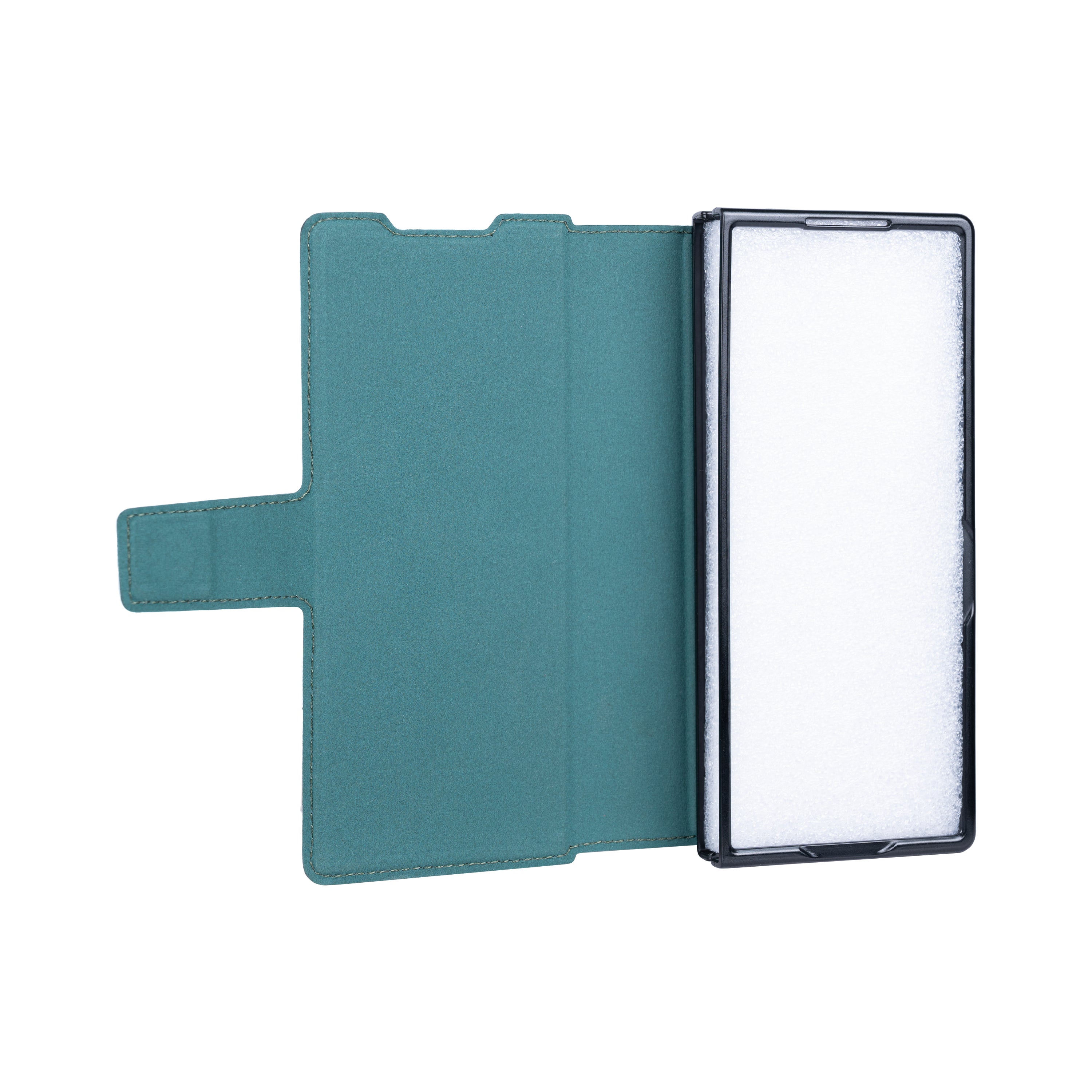 Rixus Wallet Case With Pen Holder For Samsung Galaxy Z Fold4 Green