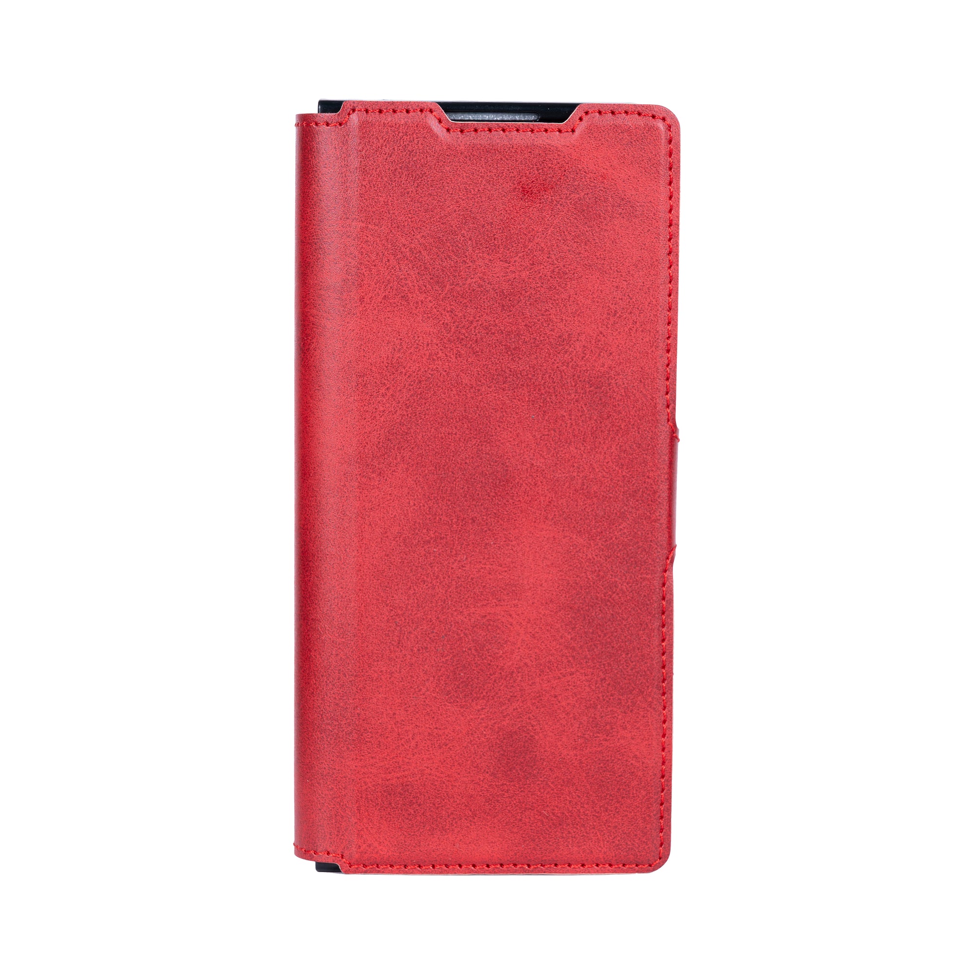 Rixus Wallet Case With Pen Holder For Samsung Galaxy Z Fold4 Red