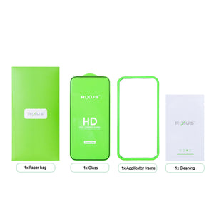 Rixus Clear HD Full Curved Edge Tempered Glass For Apple iPhone 16 Pro