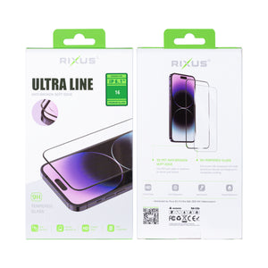 Rixus Clear HD Ultra Line Tempered Glass For Apple iPhone 16