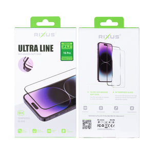 Rixus Clear HD Ultra Line Tempered Glass For Apple iPhone 16 Pro
