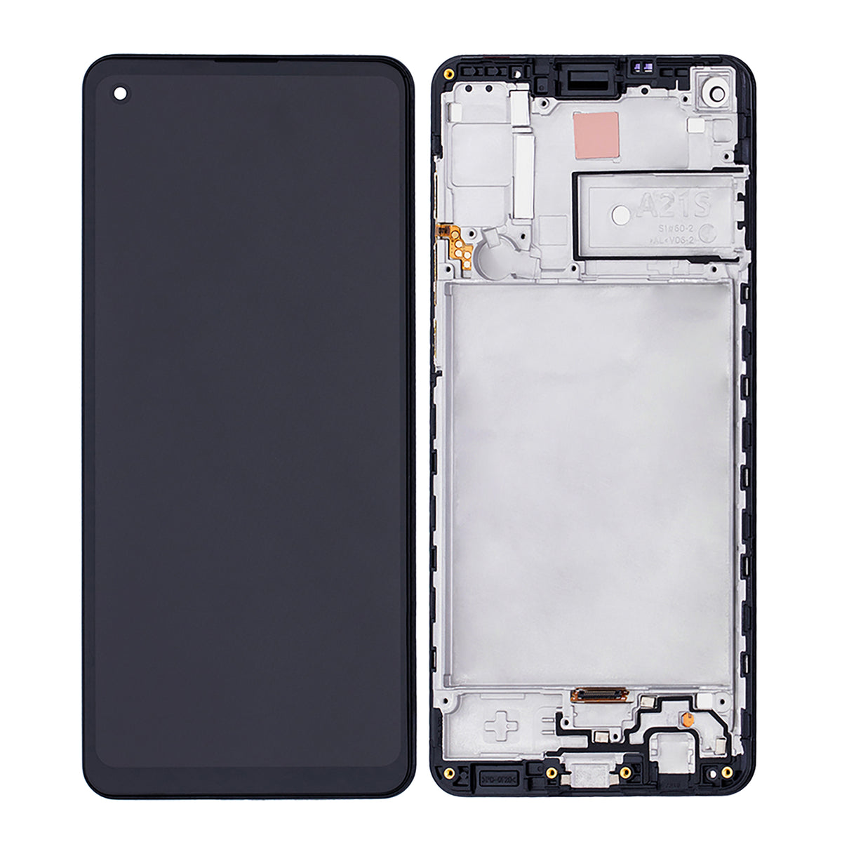 Samsung Galaxy A21s A217F Display And Digitizer With Frame Black OEM