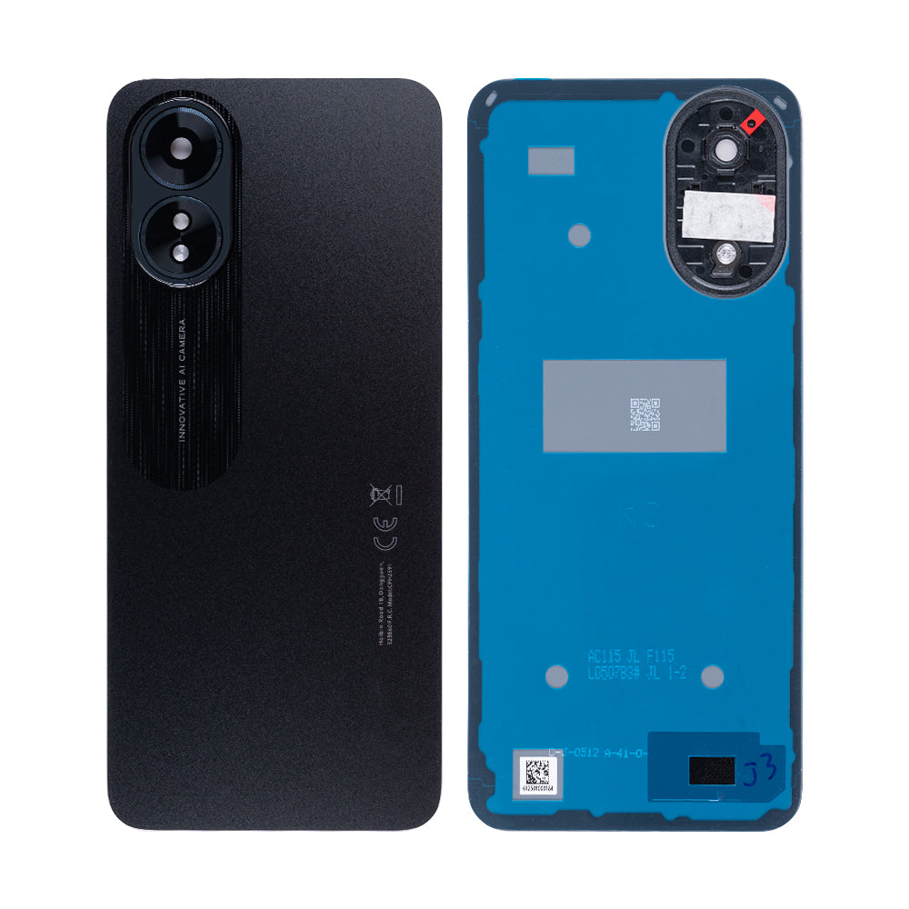 Oppo A18 (CPH2591) Back Cover Glowing Black With Lens OEM