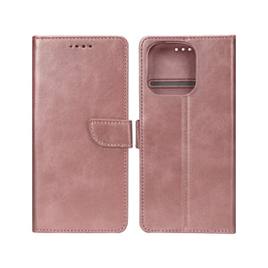 Rixus Bookcase For Apple iPhone 16 Pro Pink