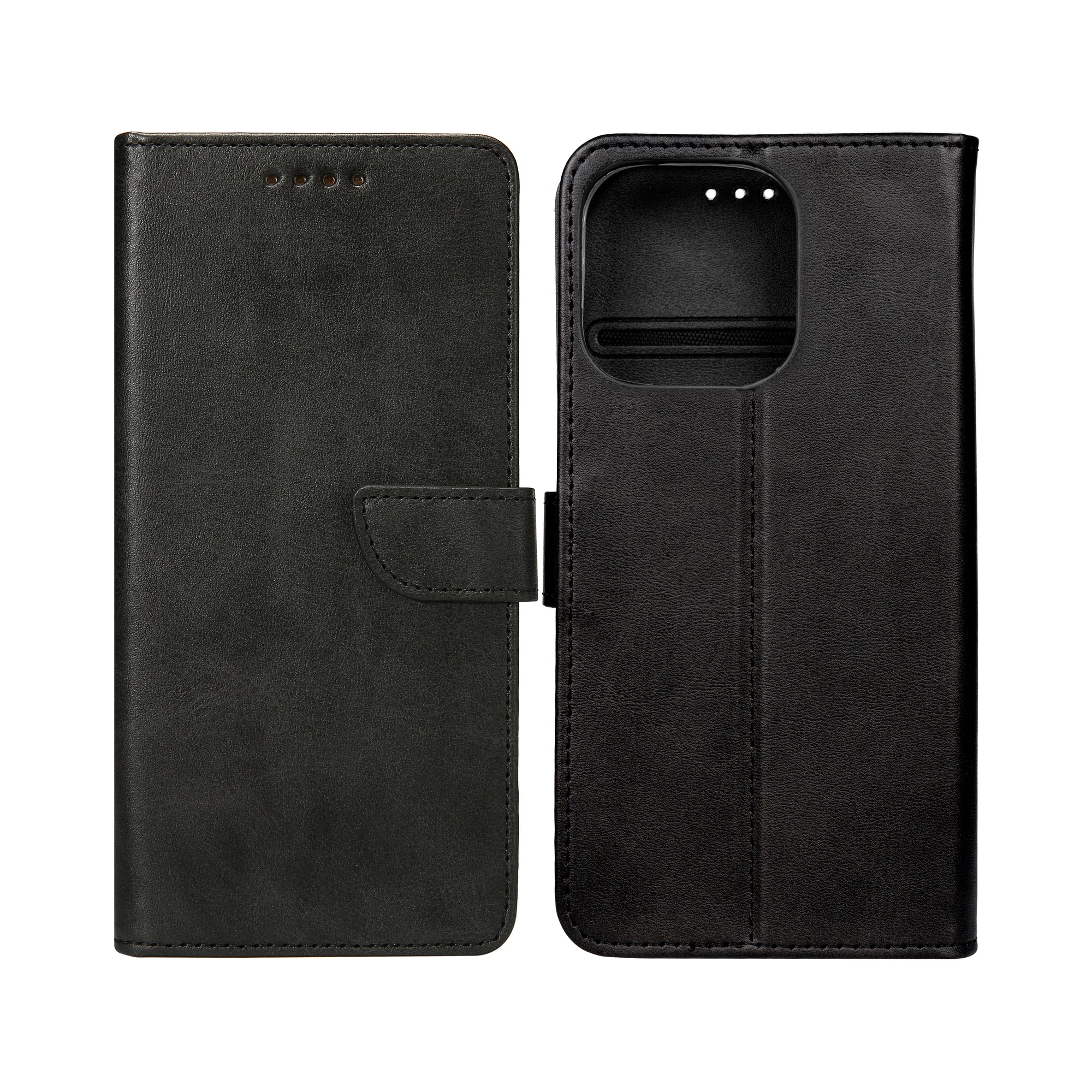Rixus Bookcase For Apple iPhone 16 Pro Black