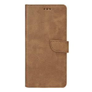 Rixus Bookcase For Apple iPhone 16 Pro Light Brown