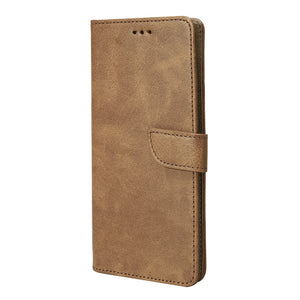 Rixus Bookcase For Apple iPhone 16 Pro Light Brown