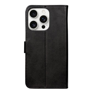 Rixus Bookcase For Apple iPhone 16 Pro Max Black