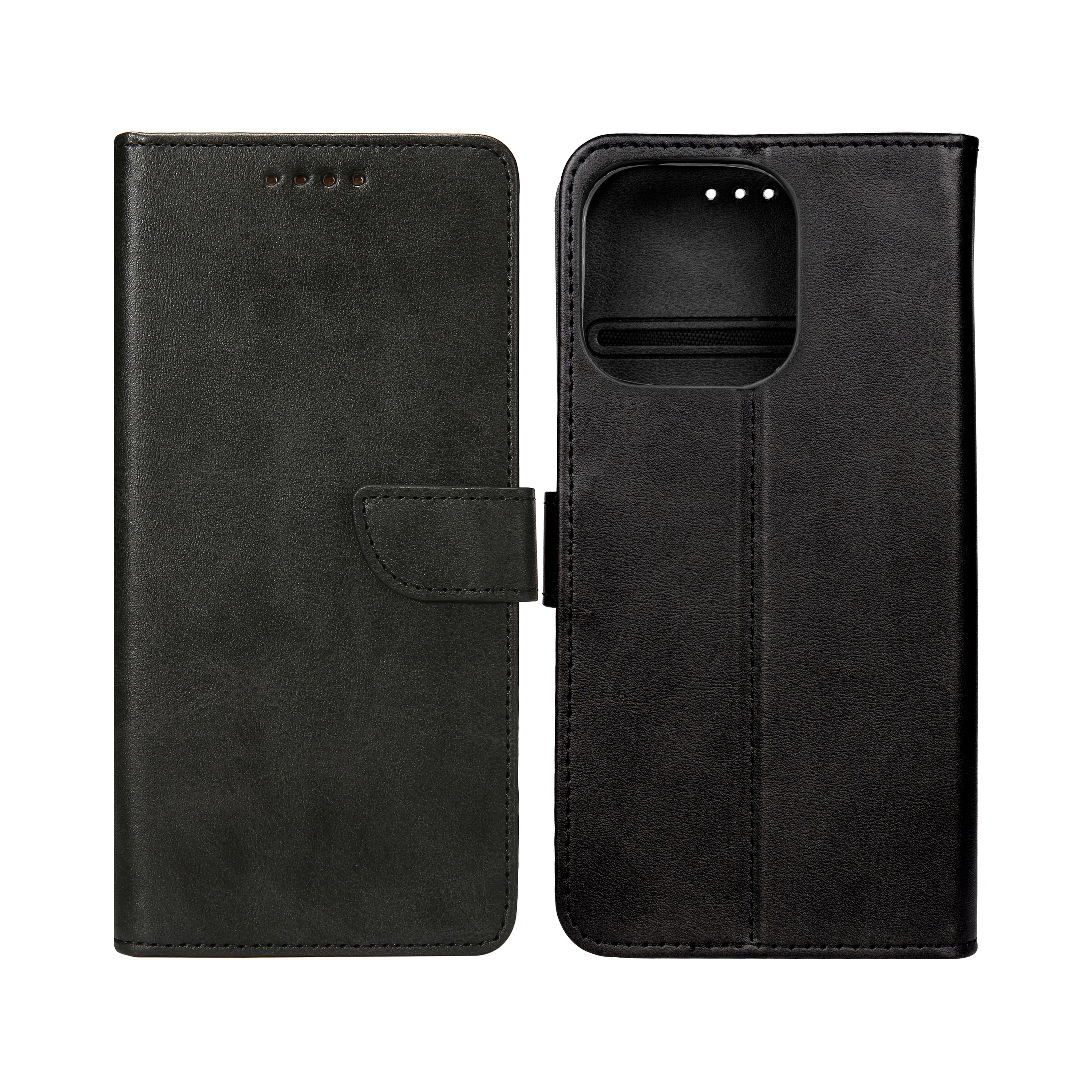 Rixus Bookcase For Apple iPhone 16 Pro Max Black