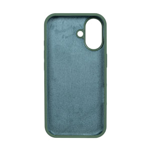 Rixus Soft TPU Phone Case For Apple iPhone 16 Dark Green