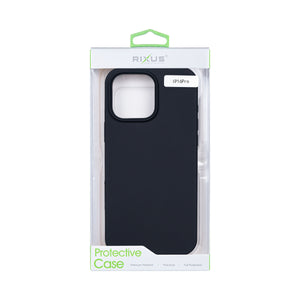 Rixus Soft TPU Phone Case For Apple iPhone 16 Pro Black