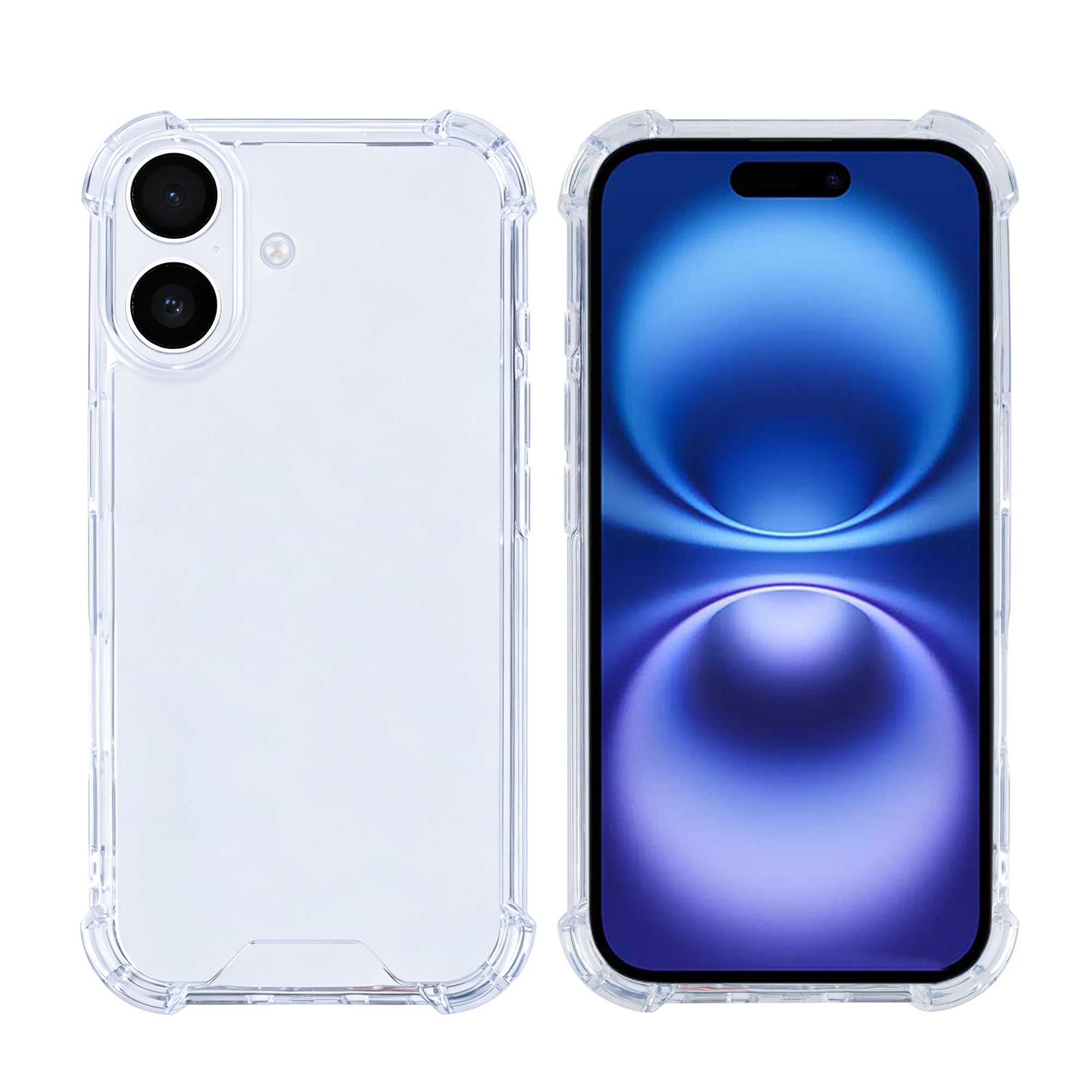 Rixus Anti-Burst Case For Apple iPhone 16 Transparent