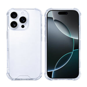 Rixus Anti-Burst Case For Apple iPhone 16 Pro Transparent