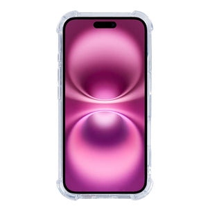 Rixus Anti-Burst Case With MagSafe Compatible For Apple iPhone 16 Plus Transparent
