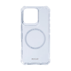 Rixus Armor-X Anti Shock Case With MagSafe For Apple iPhone 16 Pro Transparent